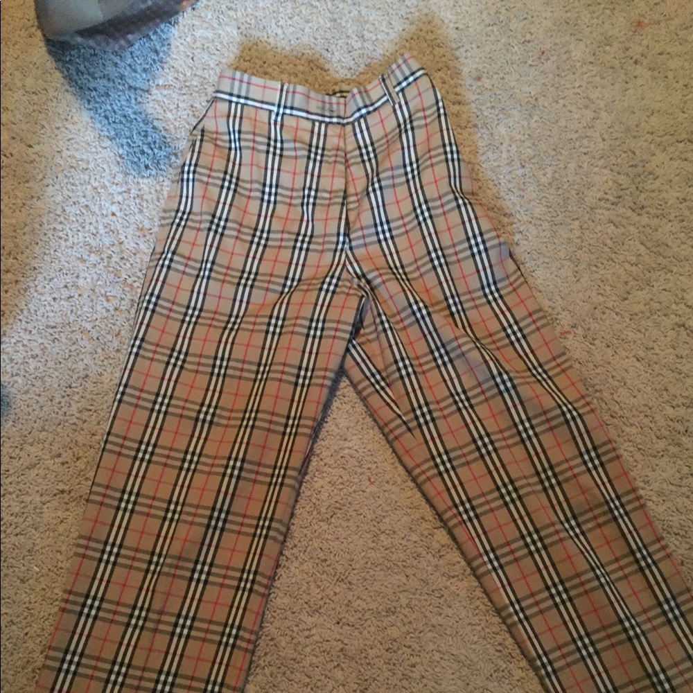 High waisted Burberry golf pants-